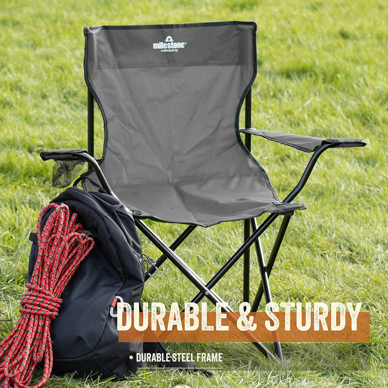 Folding Camping Chair, Grey