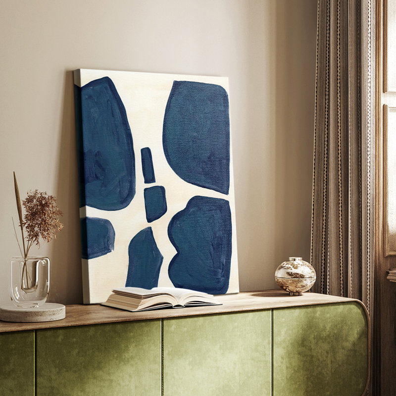 Pièces bleues II - galerie Cavas sur mesure, H 27 po x l 18 po