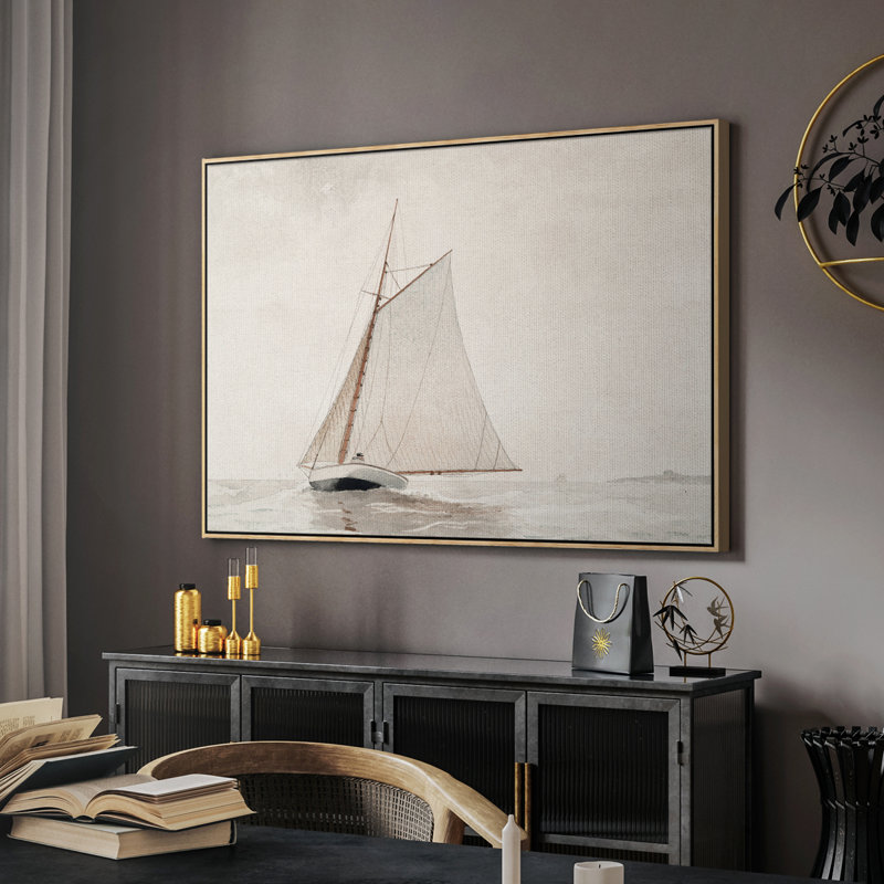 «Vintage Nautical Print - CXLVII» sur toile, H 17 po x l 25 po