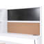 Lit de jour simple avec rangement, tablettes, panneau de liège, ports USB et lit gigogne pour une vie moderne