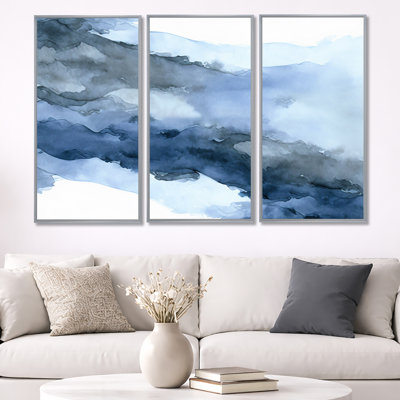 Sapphire Blue Nebula VII " Sapphire Blue Nebula VII " 3 - Pieces