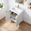 Ensemble de meuble-lavabo simple blanc 24 po