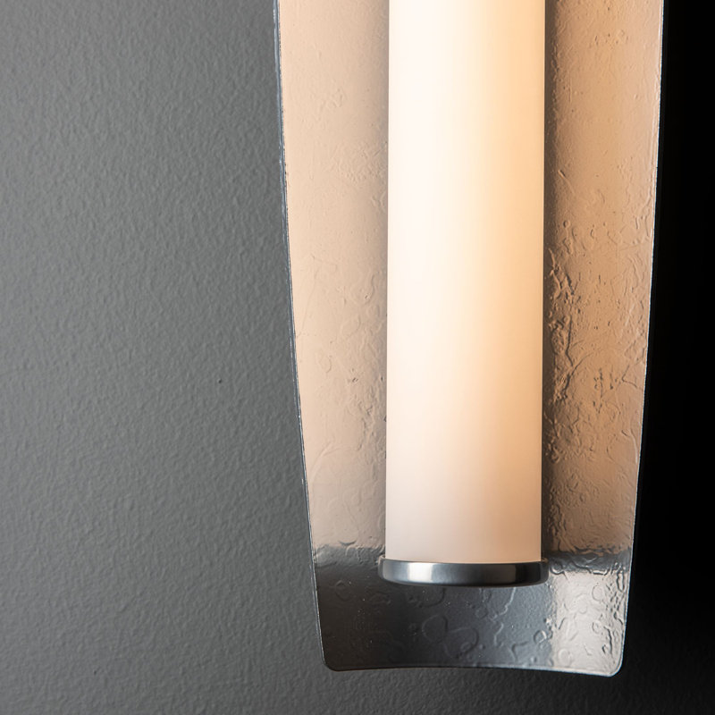 Passage Steel LED Armed Sconce, Sterling