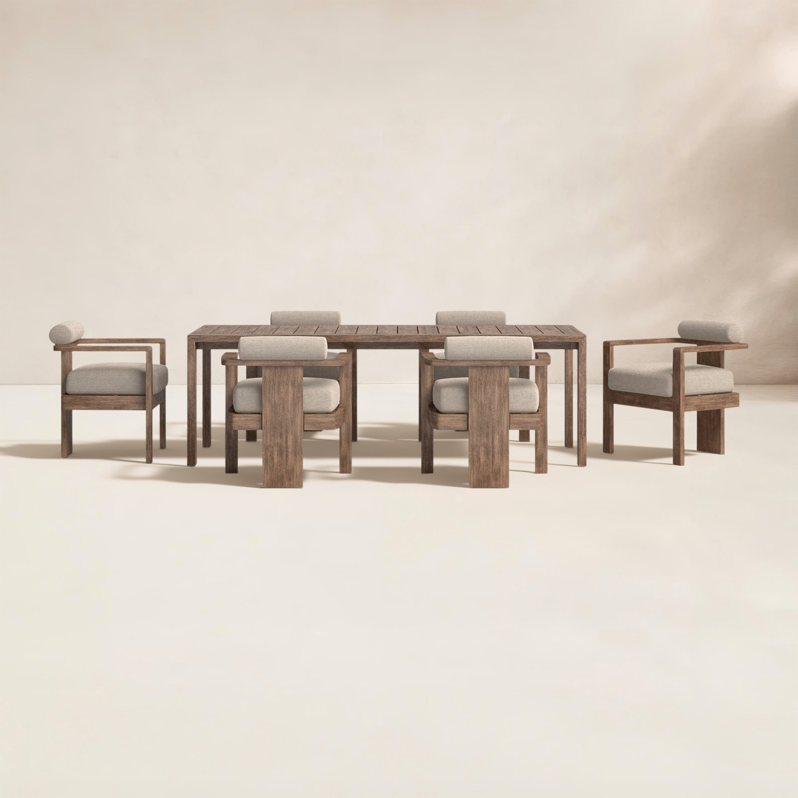 Norene 82" Patio Dining Set