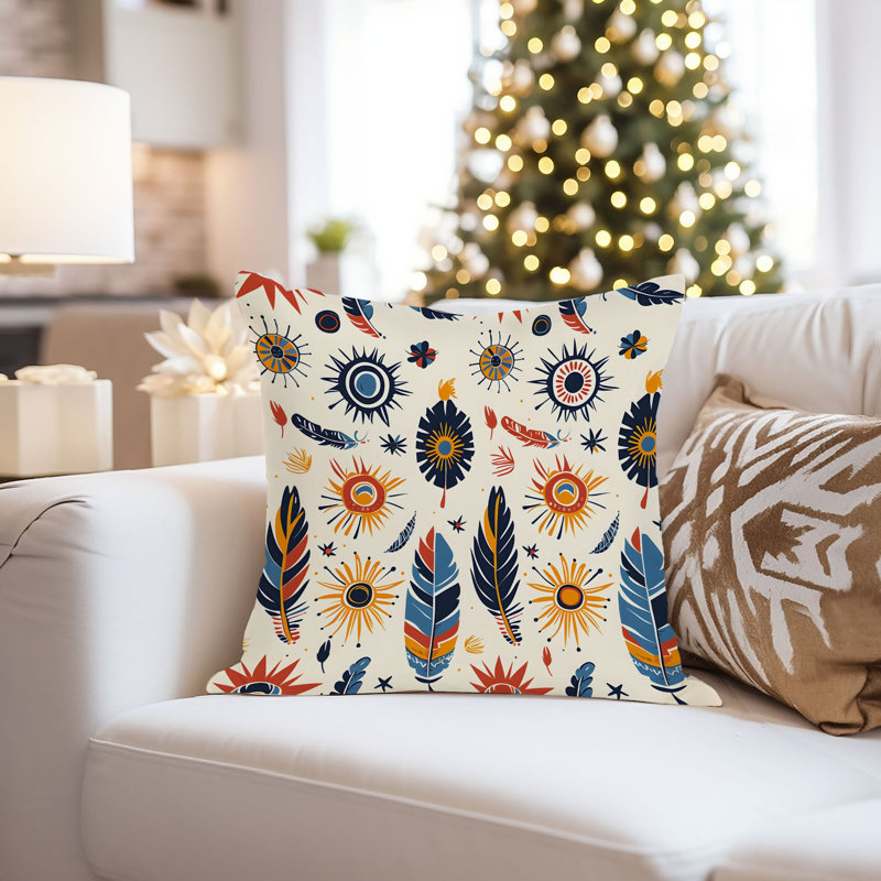 Boho Feather Dreams I Pillow Cover