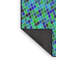 Tapis bleu/vert à motifs-75002119
