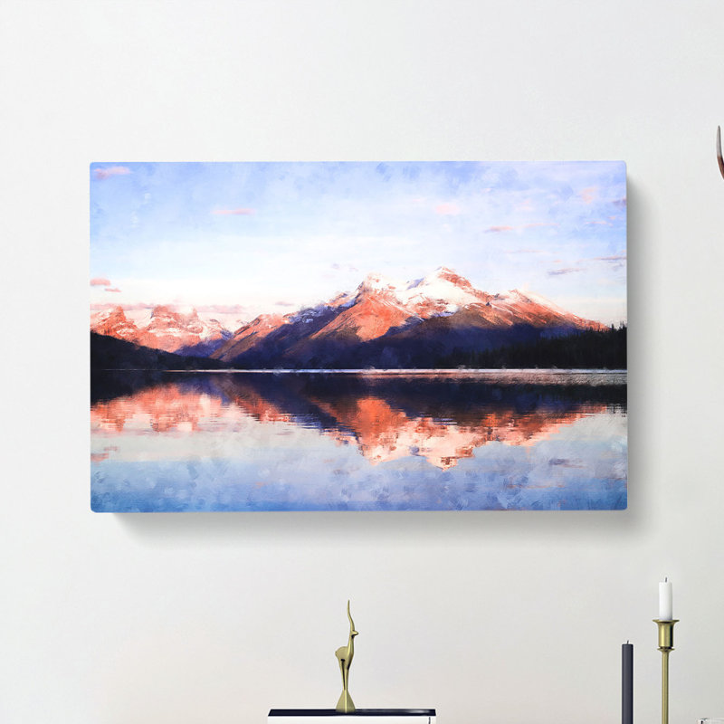 Mountain Sunshine In Canada - Wrapped Canvas Print, 50cm H x 76cm W x 3cm D