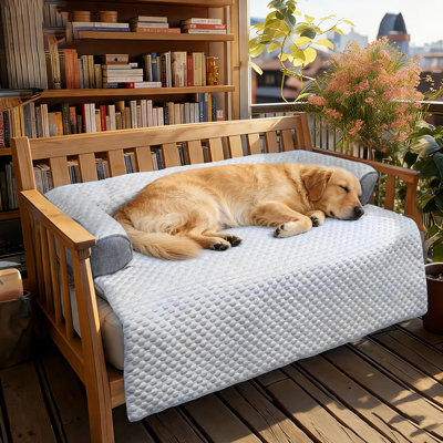 Cooling Dog Couch Bed, Washable Ice Silk Pet Sofa Cover Protector With Non-Slip Bottom