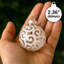 Ornements de 36 boules de Noël en forme de tourbillon blanc transparent, 2,36 po-1945423877