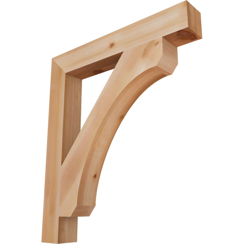 Support en bois rustique Legacy Block, Cèdre rouge, Lisse, H 32 po x l 3,5 po x P 28 po