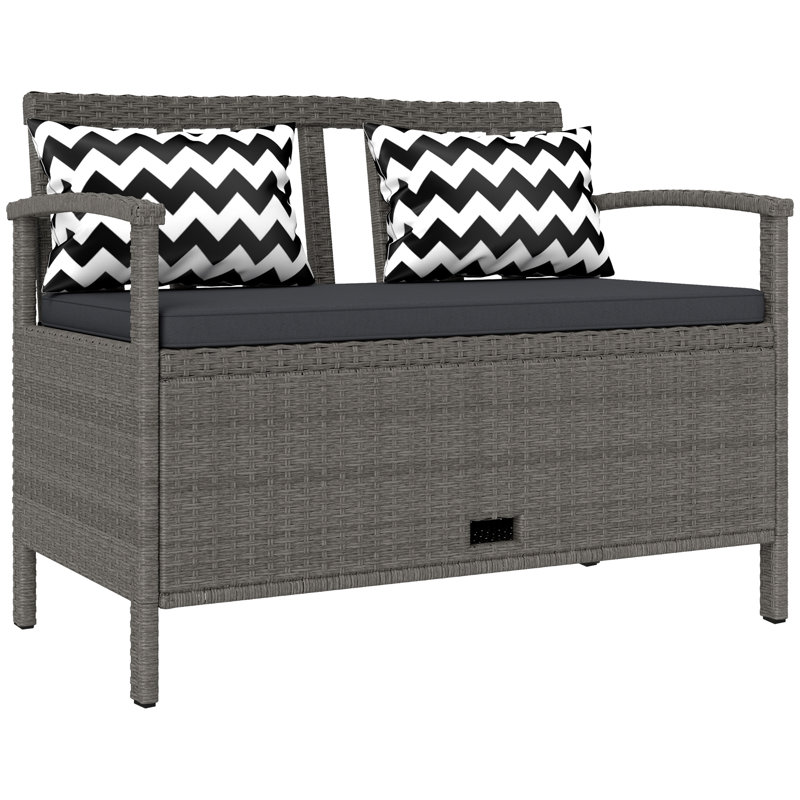 Rattan Storage Bench