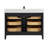 48" Solid Wood Bathroom Vanity with 1" Engineered Marble Top, Single Sink-106492189-106492194