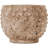 Jocquis Round Sandstone Hobnail Planter with Distressed Finish-1801810494