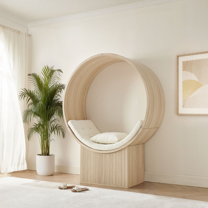 Chaise d'appoint Aperture, Ivoire naturel