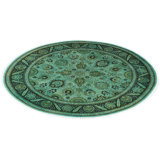 Overdyed One-of-a-Kind 7' 1" X 7' 1" Hand Knotted Area Rug