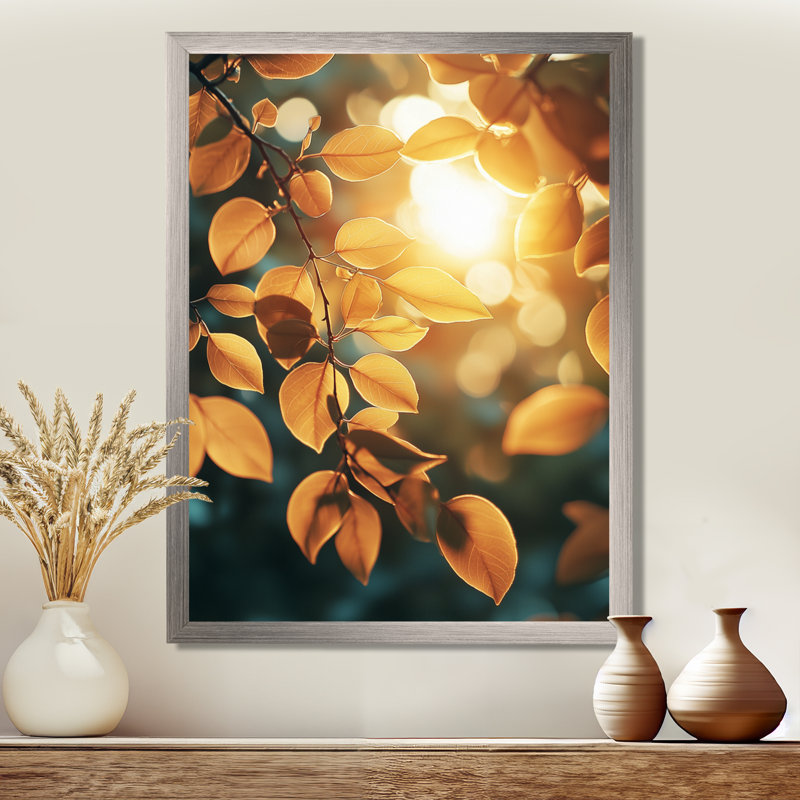 Eastbourne - Décoration murale florale, H 32 po x l 16 po, Argent argent, Reproduction encadrée d'une seule photo