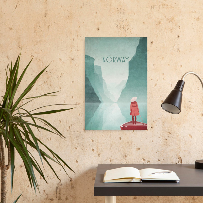 Norvège 1 Fjords Paysage paisible, serein et tranquille de montagne - Affiche murale, H 24 po x l 16 po