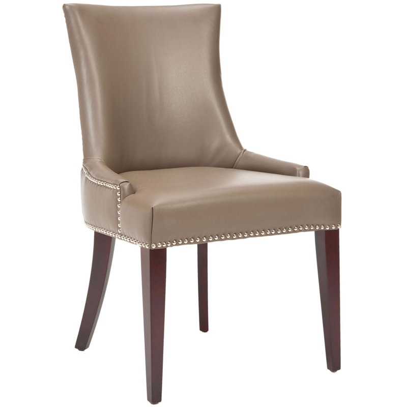 Chaise de salle à manger en cuir 19 po
