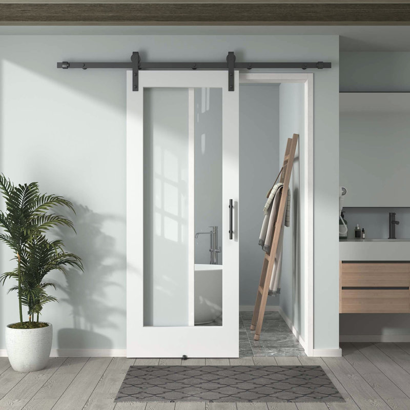 Porte de grange coulissante pré-assemblée 28 po x 80 po DOOR harbour, 28 po x 80 po