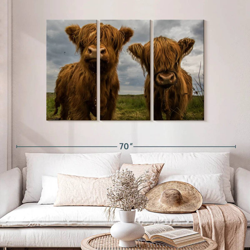 Brampt Baby Highland Cows, H 32 po x l 50 po