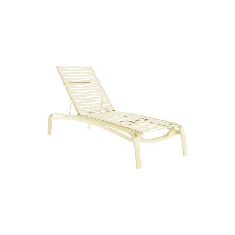 Chaise longue inclinable de 81,5 po Laguna Beach EZ Span ™, Parchemin, Coquillage