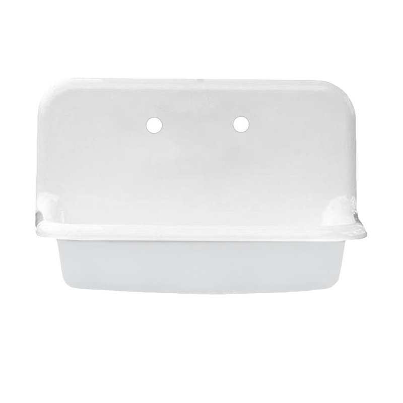 Évier de ferme de style campagnard L 20 po x l 20 po, Blanc