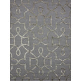 Geometric Area Rug in Gray/Sterling