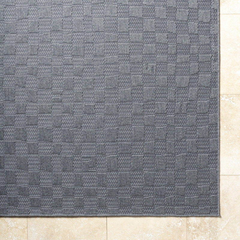 Winn Checkered Rug, Rectangle 5'3" x 7'