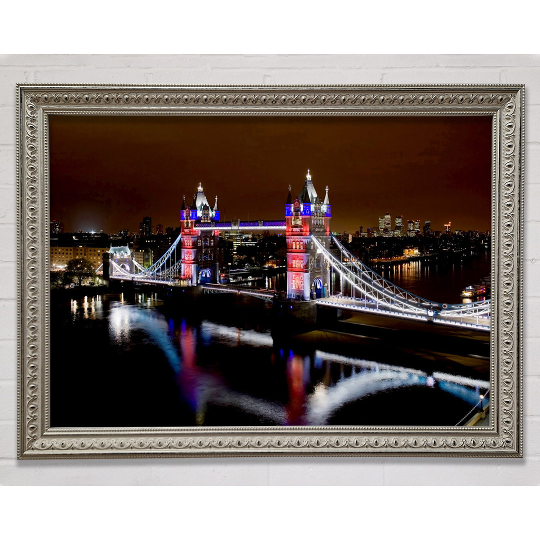 London Tower Bridge Lights - Einzelne Bilderrahmen Kunstdrucke