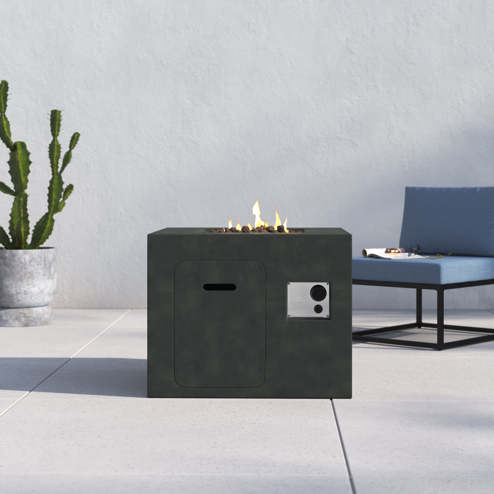 Lennart Square Fire Pit - Thumbnail 3