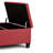 Harrison 36"W Upholstered Vegan Leather Transitional Square Lift-Top Ottoman with Hidden Storage-1296947184