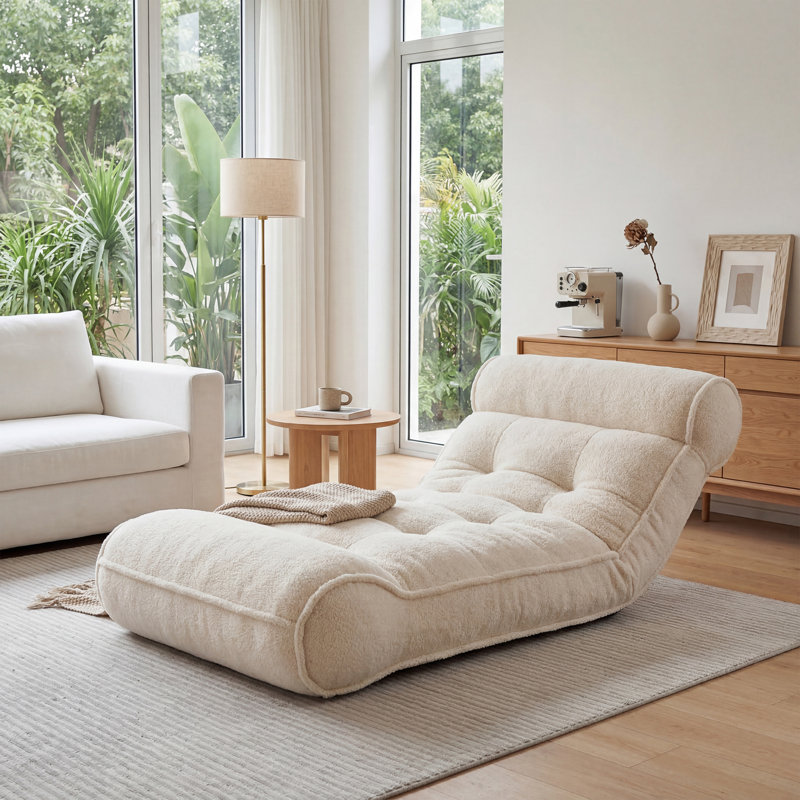 Méridienne extra-confortable et confortable, Beige
