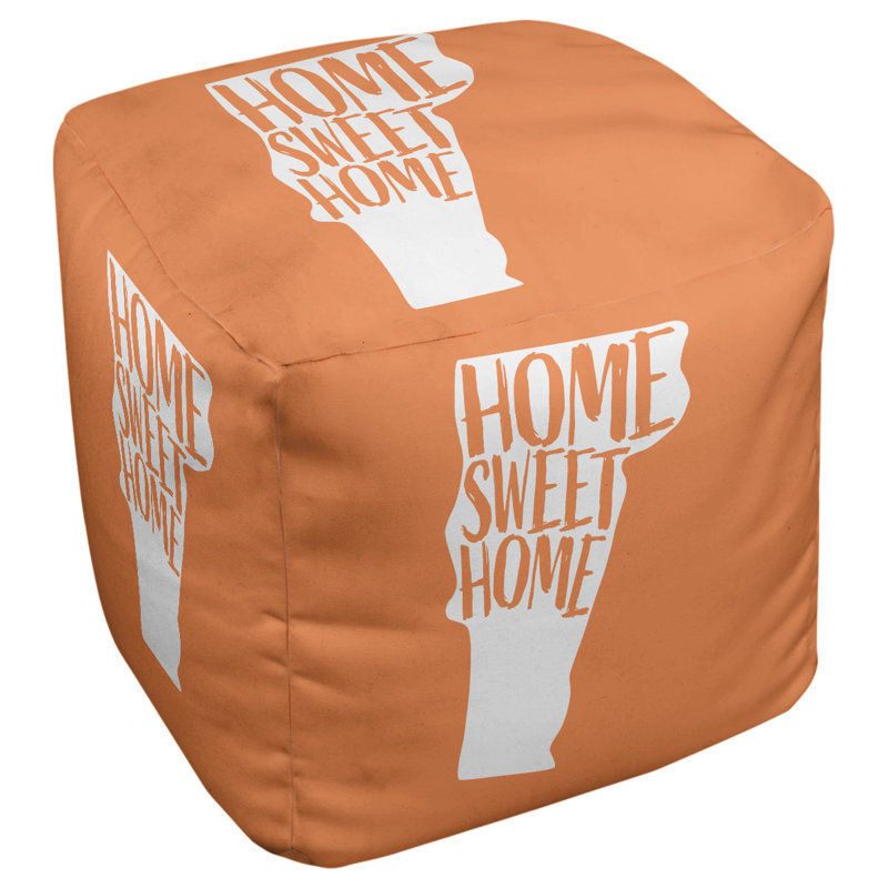 Repose-pieds à cubes vermont the home, Orange