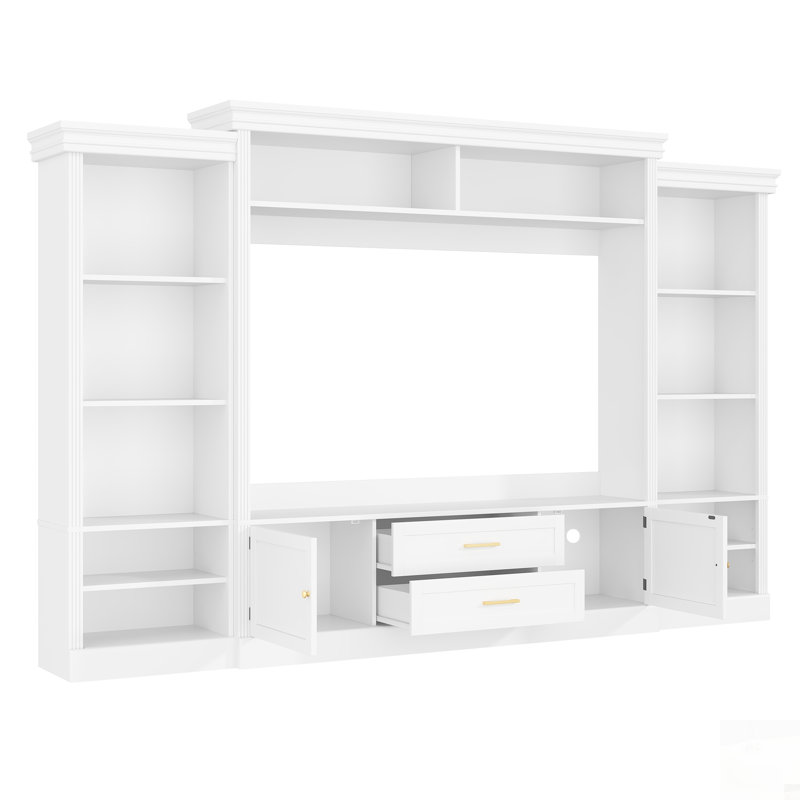 Meuble audio-vidéo avec bibliothèque Elegant