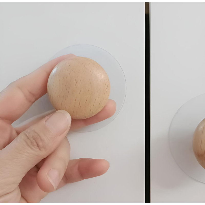 Self-Adhesive Cabinet Handle, Single Hole Knob