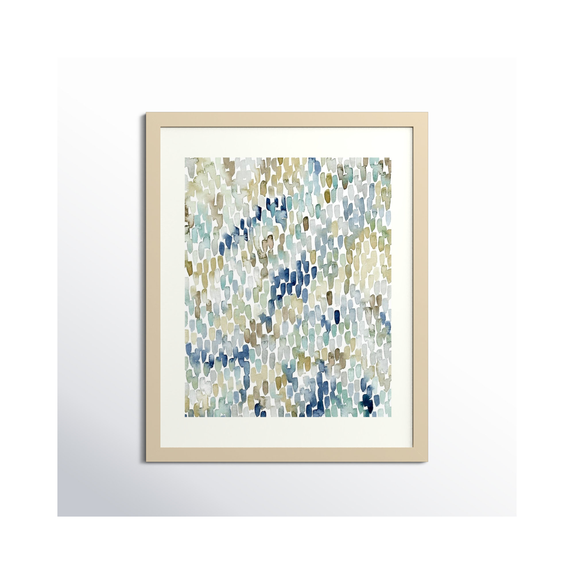 River Wavelets I by Grace Popp, 20" H x 17" W, Natural Framed Paper