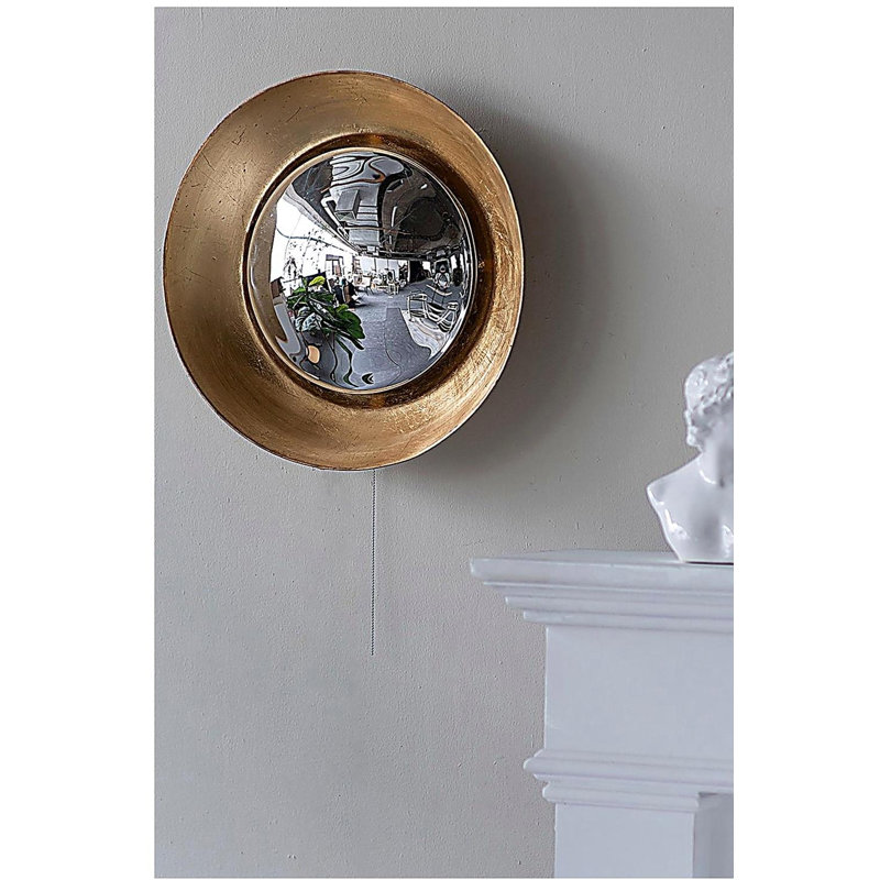D18.7 x 3.9" LED-illuminated Wall Mirror