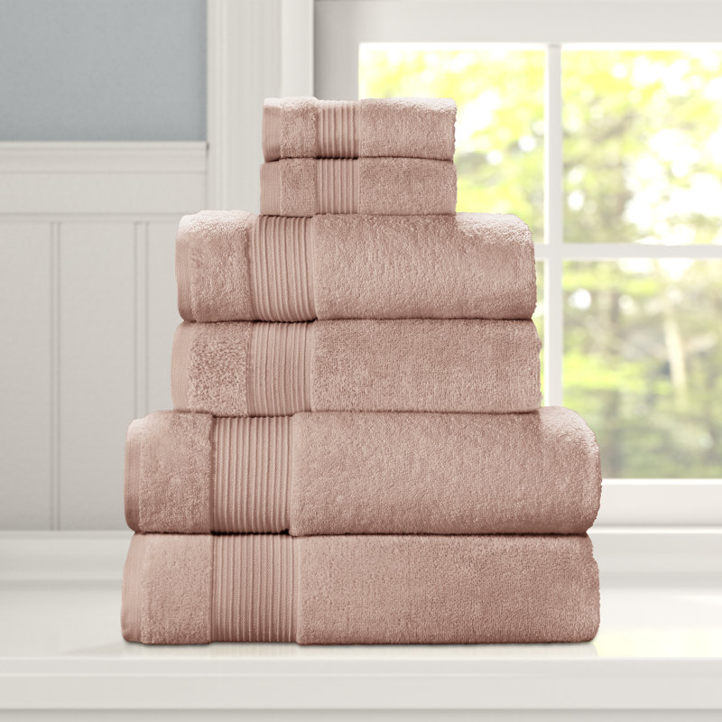 Serra - Towel Hand Towel 2Pc. Set, Dusty Rose
