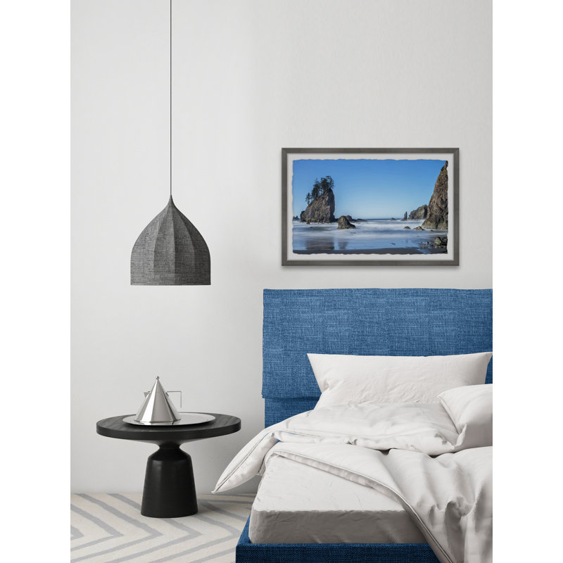 Pacific Coastline - Single Picture Frame Painting, 20 cm H x 30 cm W x 3.81 cm D