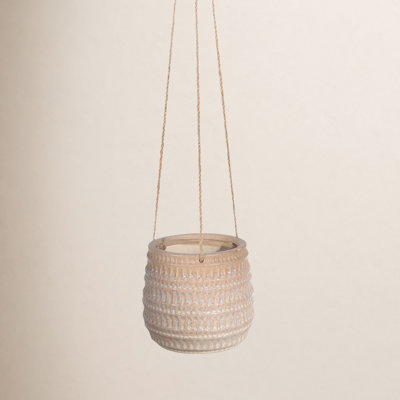 Rosaria 7" Ceramic Hanging Planter