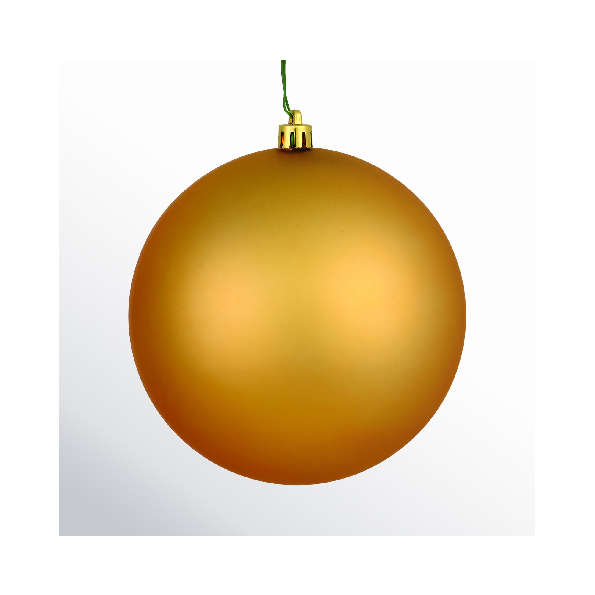 Holiday Décor Ball Ornament, Copper Gold Matte, 3" H x 3" W x 3" D