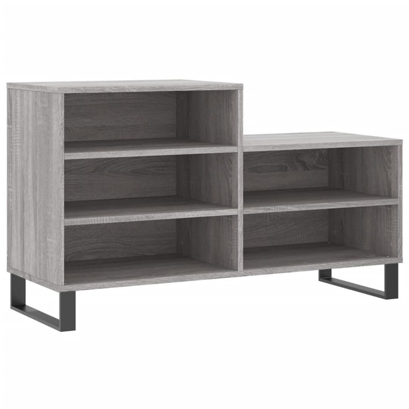 10 Pair Shoe Storage Cabinet, Grey Sonoma