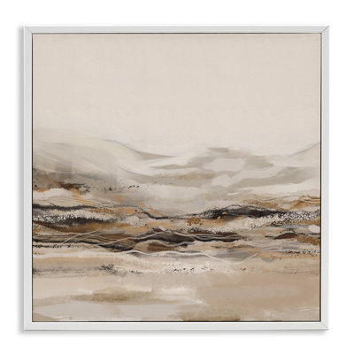 " Abstract Mountains Landscape " by Ros Ruseva Painting Print