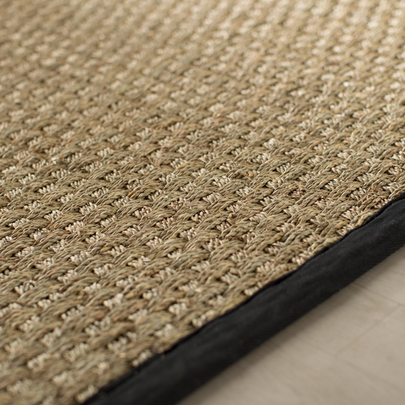 Tapis naturel / noir Auckland, Tapis de couloir 2 pi 6 po x 20 pi