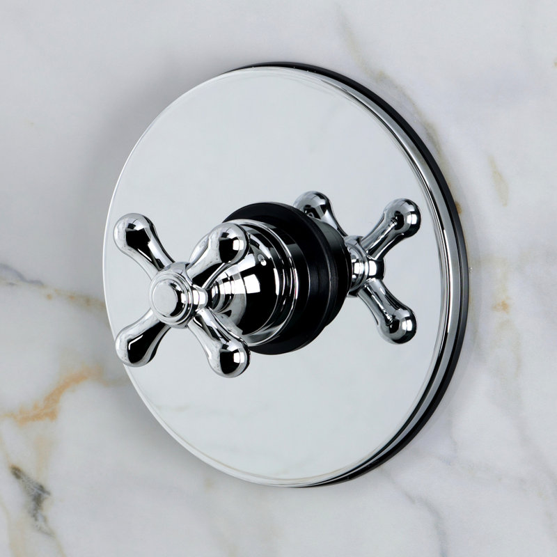 Kingston Brass Restoration Single-Handle Pressure Balanced Shower Faucet, Polished Chrome