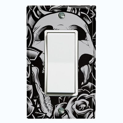 Patterned 1 - Gang Toggle Light Switch Standard Wall Plate