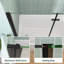 Porte de douche à charnière pliante sans cadre avec porte pliante en verre trempé 48 po x H 58 po-102237490