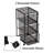 Mind Reader Multipurpose Cart with Drawers, Rolling Office Organizer and Storage Cabinet, Metal Mesh, Black