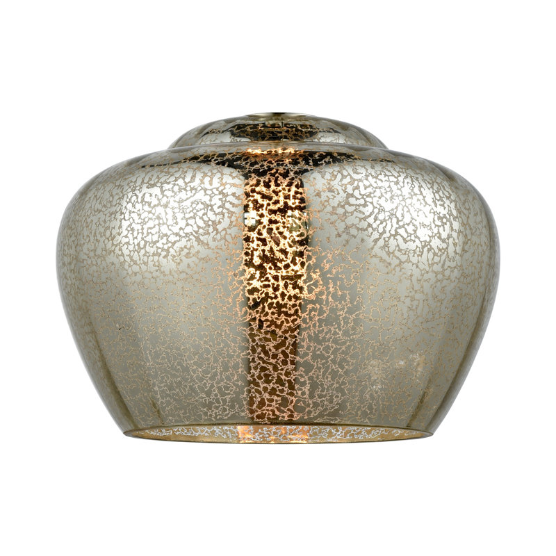 Ballston Fenton 11" - 1 Light 11" Mini Pendant, Polished Chrome, Mercury, 6 Watt Vinage LED Bulb