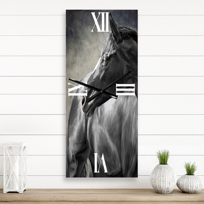 Horloge murale Portrait d'un cheval, Petit